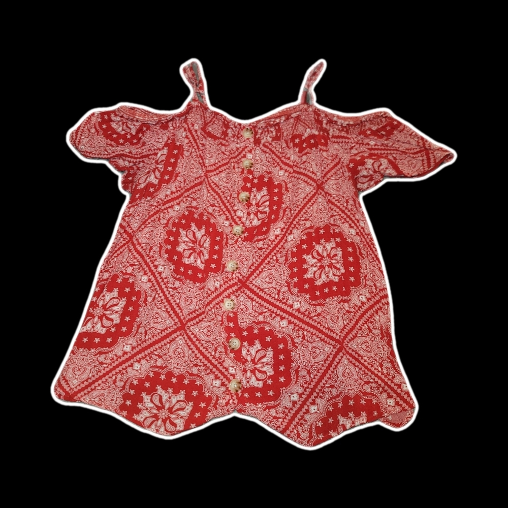 Torrid Red Paisley Blouse
